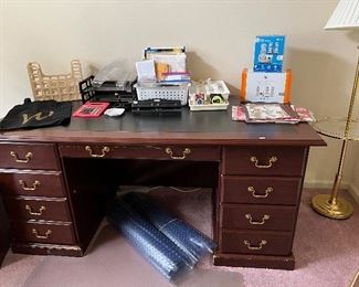 Office Desk, Floor Lamp/Table, Office Supplies, Protective Carpet Runners, Phones...