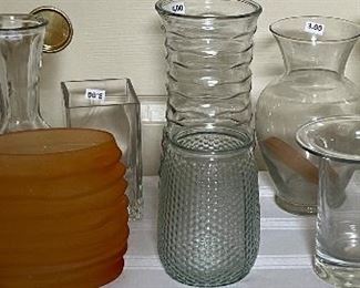 Assorted Vases for all of our Flower Arrangers