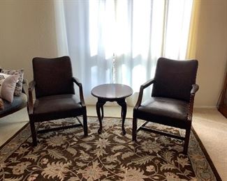 $100Set of 2 Leather Chairs
$10 Table
$100 Rug