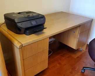 Desk and printer