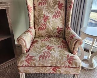 Chippendale wingback chair