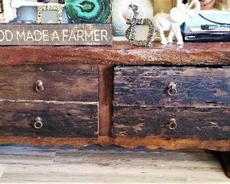 Rustic console can be used for a TV or in an entry or hallway or...