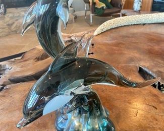 Murano "Playful Dolphins"