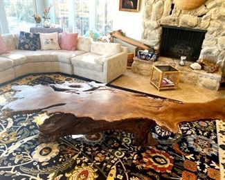 Redwood tree coffee table 
*from Sequoia National Park California 