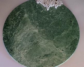 Round marble cheese platter/cutting board