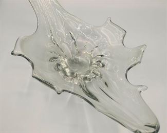 1960's - 1970's French Sculptural Vintage Crystal Centerpiece