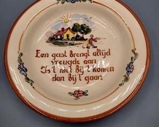 Vlieg Uut Soest Dutch Pottery Dish
