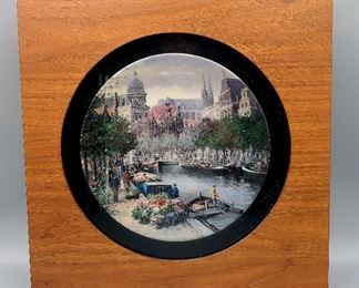 K. Van Loon framed plate