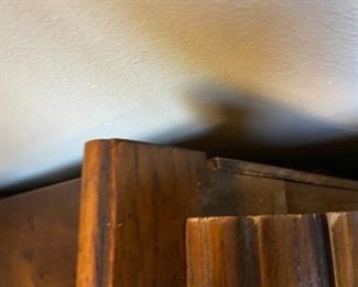 showing the china cabinet is 2 piece