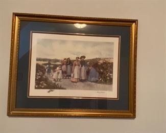 #38	berry picker framed print 	 $25.00 			
