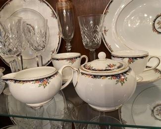 #43	Wedgewood Osborne R4699 sugar and creamer 	 $30.00 			