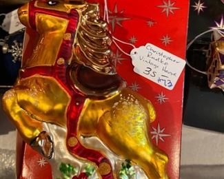 #73	C Radko	Christopher Radko Vtg. Horse	 $35.00 			
