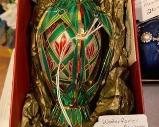 #74	misc.	Waterford Holiday Lismore Grand Emerald Egg	 $25.00 			

