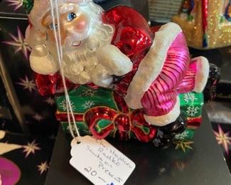 #78	C Radko	Christopher Radko Santa on Presents	 $20.00 			
