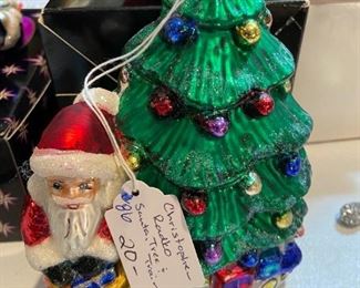 #86	 C Radko	Christopher Radko Santa Tree and Train	 $20.00 			
