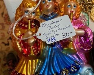 #88	C Radko	Christopher Radko "Hark the Herald"	 $30.00 			
