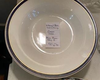 #90	China	Villeroy & Bach Luxenburg Corpo 0144 soup/Salad Blue Rim	 $40.00 			
