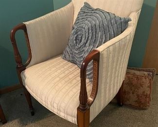 One of 2 armchairs