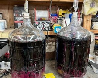 Lots of wine making supplies