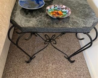 Solid Top / Metal End Table $ 84.00