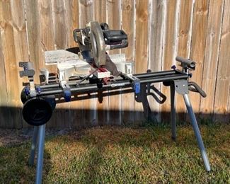 Craftsman 12" Sliding Compound Miter Saw, Kobalt Rolling Miter Saw Stand