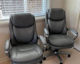 2 executive office chairs by Serta, 1 sold/1remaining