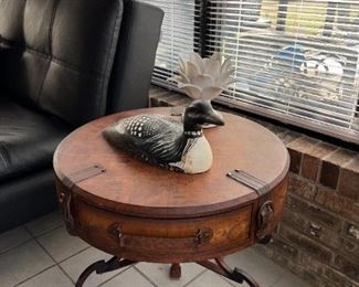 Magnussen Presidential World Map Side Table