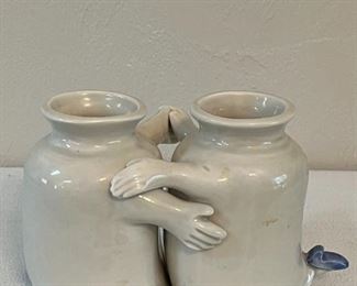 Fits & Floyd Fred & Ginger Ceramic Dancing Vase Pair