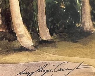 The Ormond Hotel, signed by artist Suzy Leeja Carrington, numbered 1300/1992