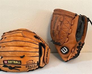Left hand softball gloves