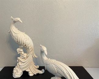 MCM Syraco wood peacocks