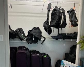 Various Size Luggage, Totes, Carry Cases