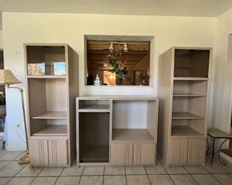 These pieces are part of another sale we'll be hosting in mid-February, but can be purchased now. Entire living room /Florida room includes:
Sofa, Love Seat, Recliner, Coffee Table, 2 End Tables, 2 Table Lamps and 3-Piece Entertainment Center.
All pieces are in good-fair condition and will be sold AS IS. Priced at $555 for quick sale. Call 386-299-1588 for more info.