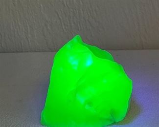 Baseball size chunk of uranium glass