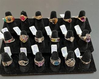 Sterling Silver, 10K/14K/18K rings