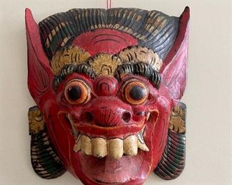 Wooden ceremonial mask