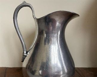 Vintage pewter pitcher 