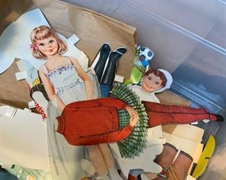 Vintage paper dolls 