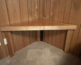 Homemade corner table