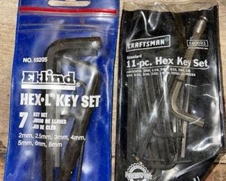 SAE and metric hex key sets