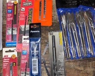 Drill bits and jigsaw blades - some new
