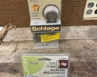 Schlage deadbolt and glass door knobs