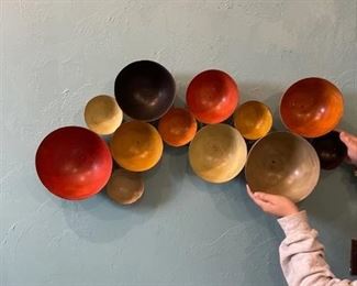 Metal wall decor about 34 inches wide