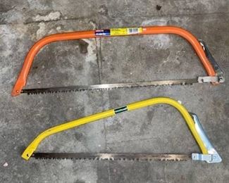 Two bow saws