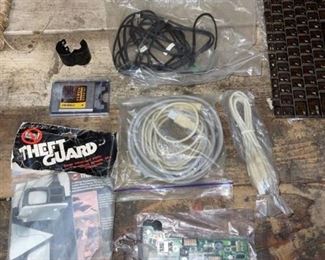 Miscellaneous computer items including keyboard, and more