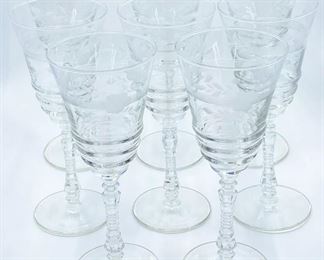 Libbey Sharpe Wine Glasses Set of 8