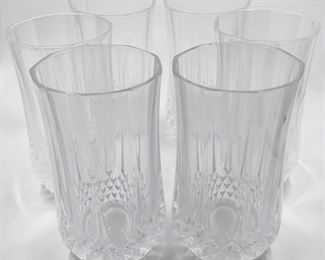 Crystal Cut Water Glasses Set of 6