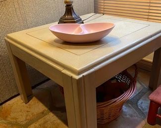 Ivory Deco Revival Side Table