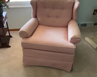 . . . vintage accent chair -- pretty in pink