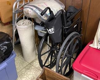 . . . wheel chair and walker